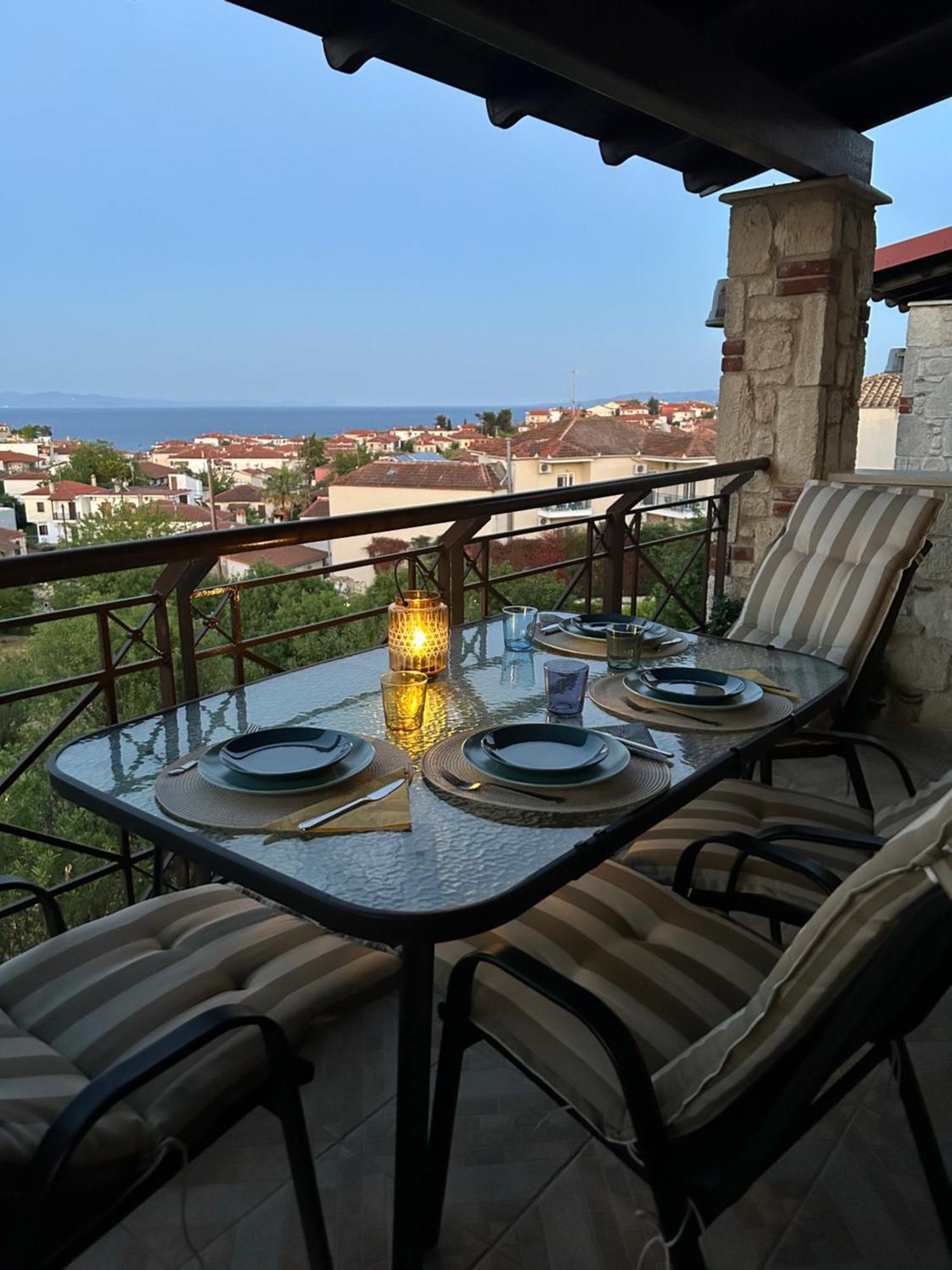 Stone House In Afytos Exterior foto